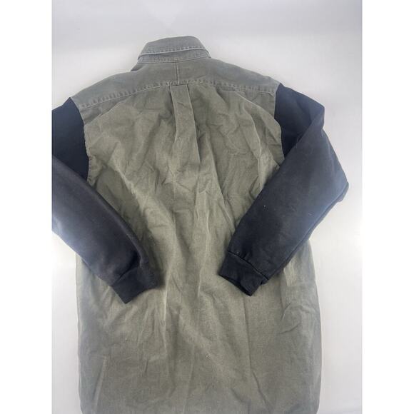 Vintage Ralph Lauren Shirt Mens Extra Large Green Sweatshirt Sleeves Button - Picture 7 of 8